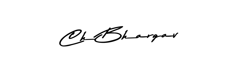 Create a beautiful signature design for name Ch Bhargav. With this signature (Asem Kandis PERSONAL USE) fonts, you can make a handwritten signature for free. Ch Bhargav signature style 9 images and pictures png